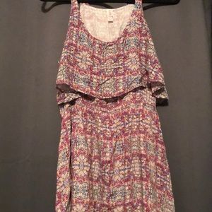 Print spaghetti strap dress